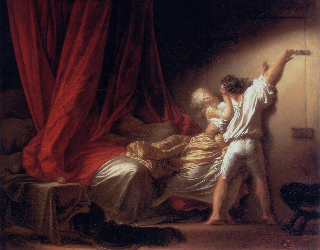 Jean-Honoré Fragonard, le Verrou, Öl auf Leinwand, 1776-1779, Louvre, Paris. Foto: Wikipedia