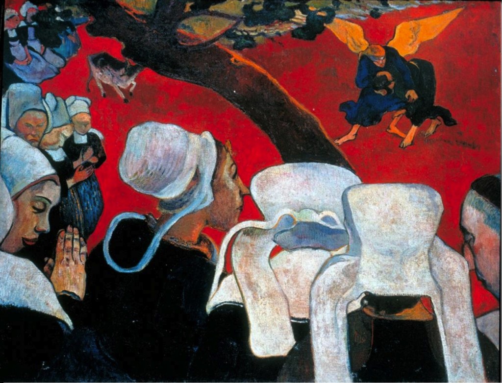 Paul Gauguin, Jakobs Kampf mit dem Engel, 1888, 73x92 cm, National Gallery of Scottland.